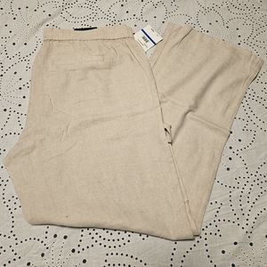 Linen Wide Leg Dress Pants